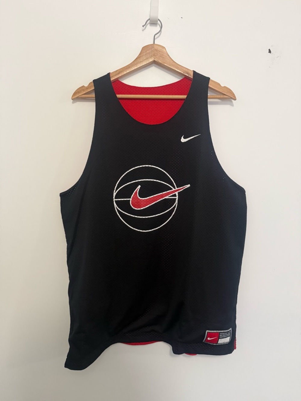 Nike Black & Red Basketball Reversible Jersey